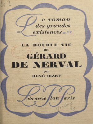 cover image of La double vie de Gérard de Nerval